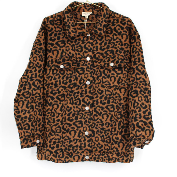 1.4.3. Story by Line Up Jackets & Blazers - 143 Story by Line Up Can’t Be Tamed Animal Print Shacket Size Small NEW